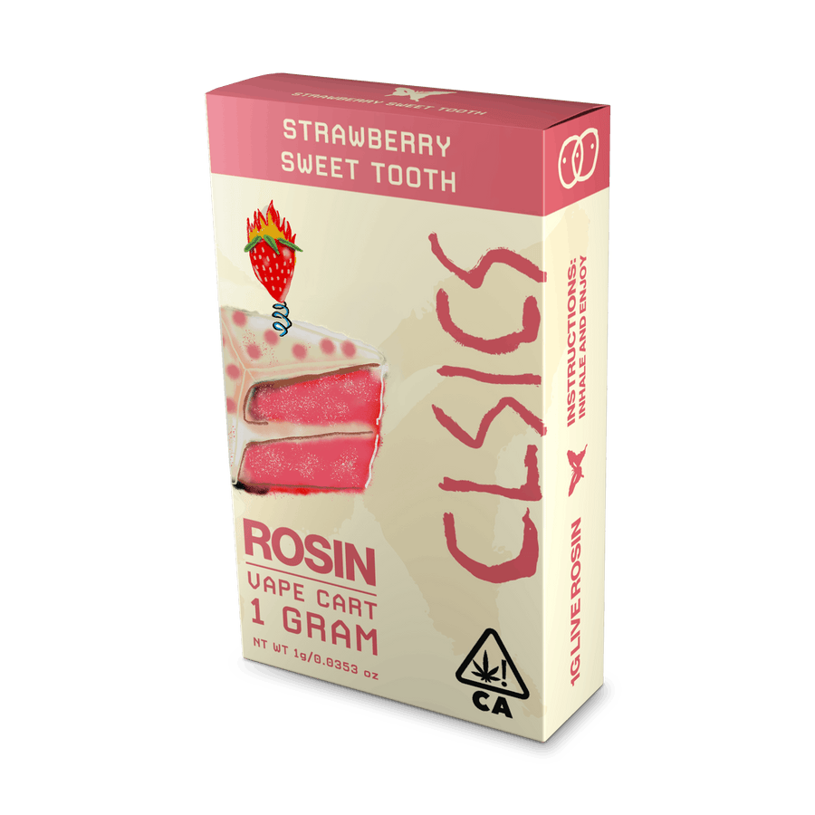 Sweet Tooth Live Rosin Vape Cartridge 1g (CLSICS Rosin & Rosin Infused Pre Rolls)