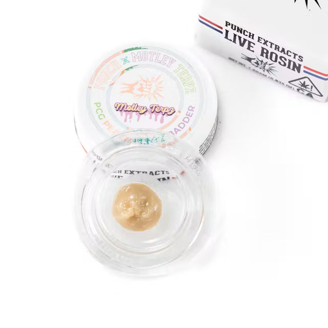 PCG Peach Mintz Tier 4 Live Rosin Cold Cure Badder 1g (Punch Edibles & Extracts)