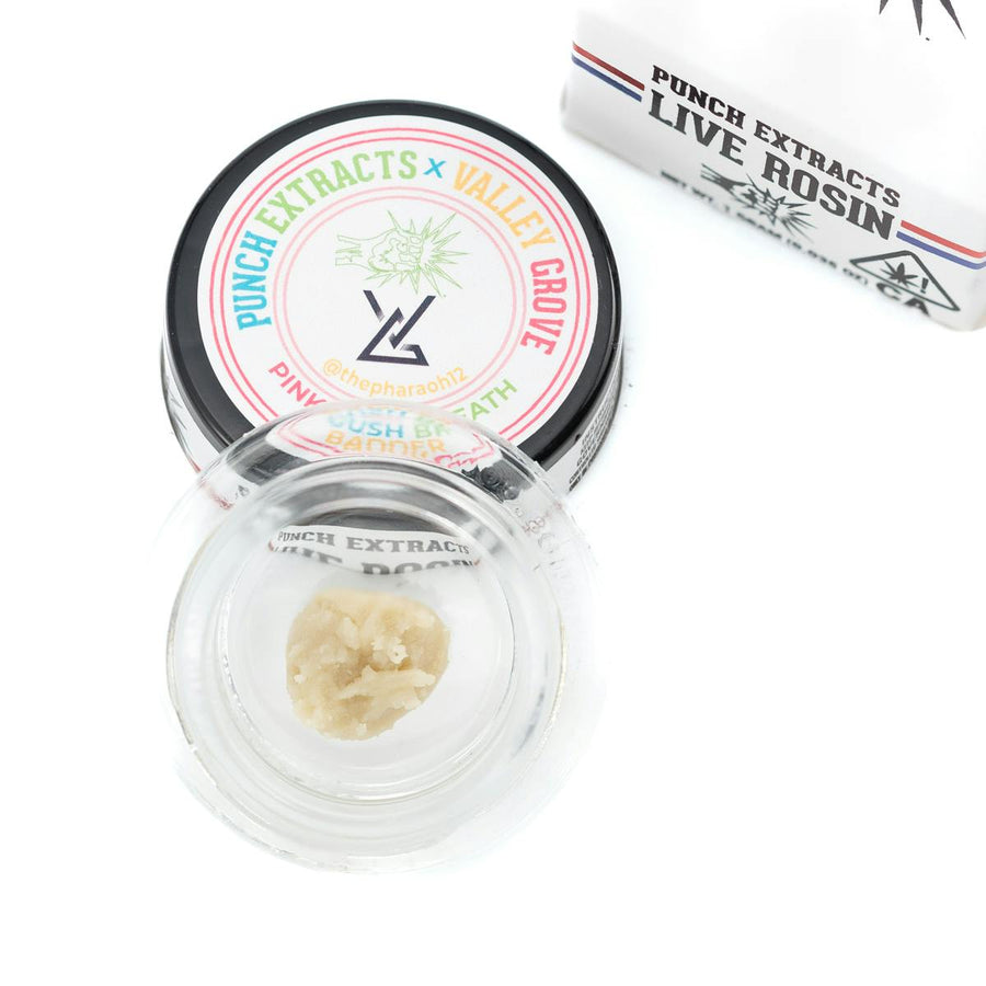 Pink Gush Breath Tier 3 Live Rosin Cold Cure Badder 1g (Punch Edibles & Extracts)