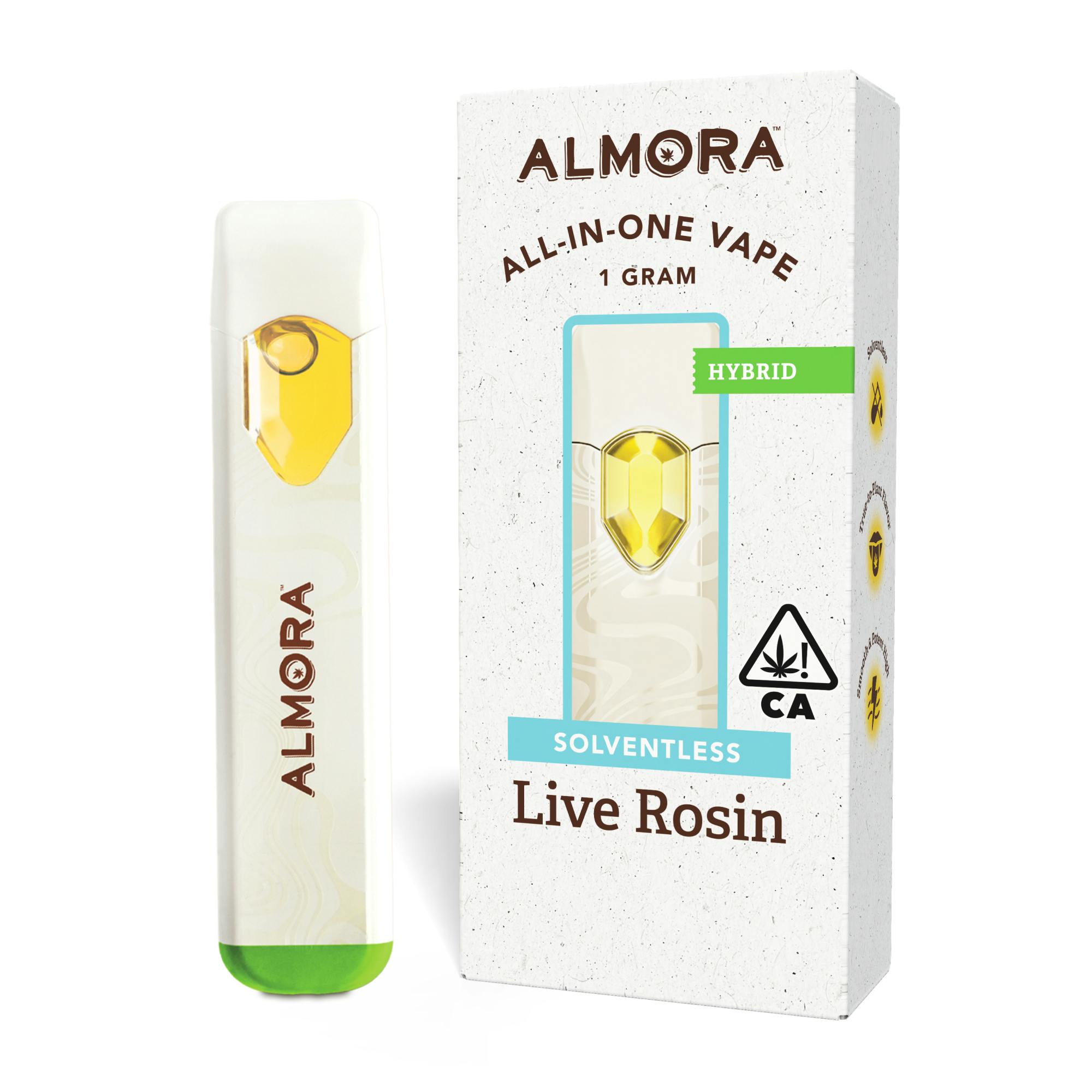 Bubba Burst Solventless Live Rosin All-In-One Vape 1g (Almora)