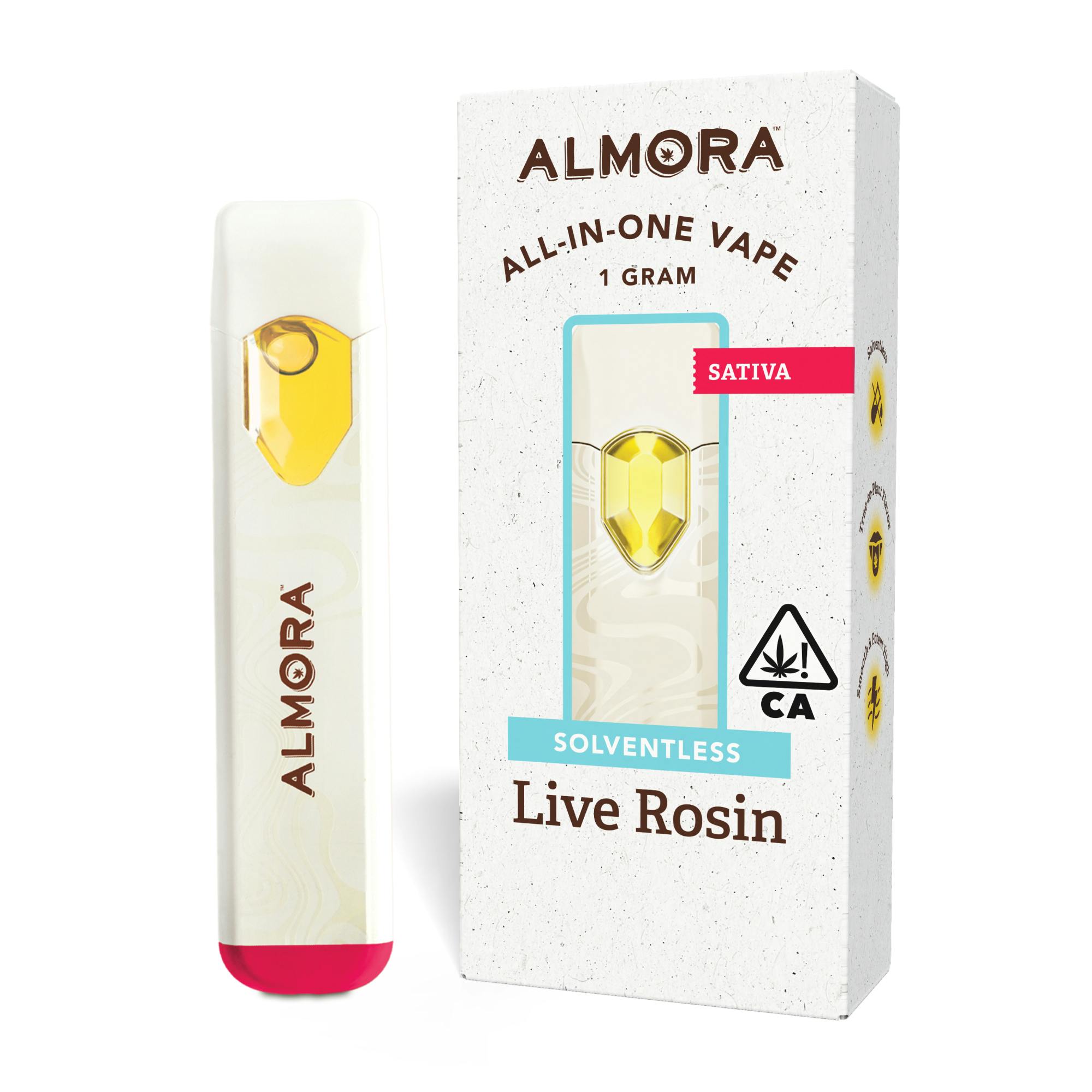 Jack Herer Solventless Live Rosin All-In-One Vape 1g (Almora)
