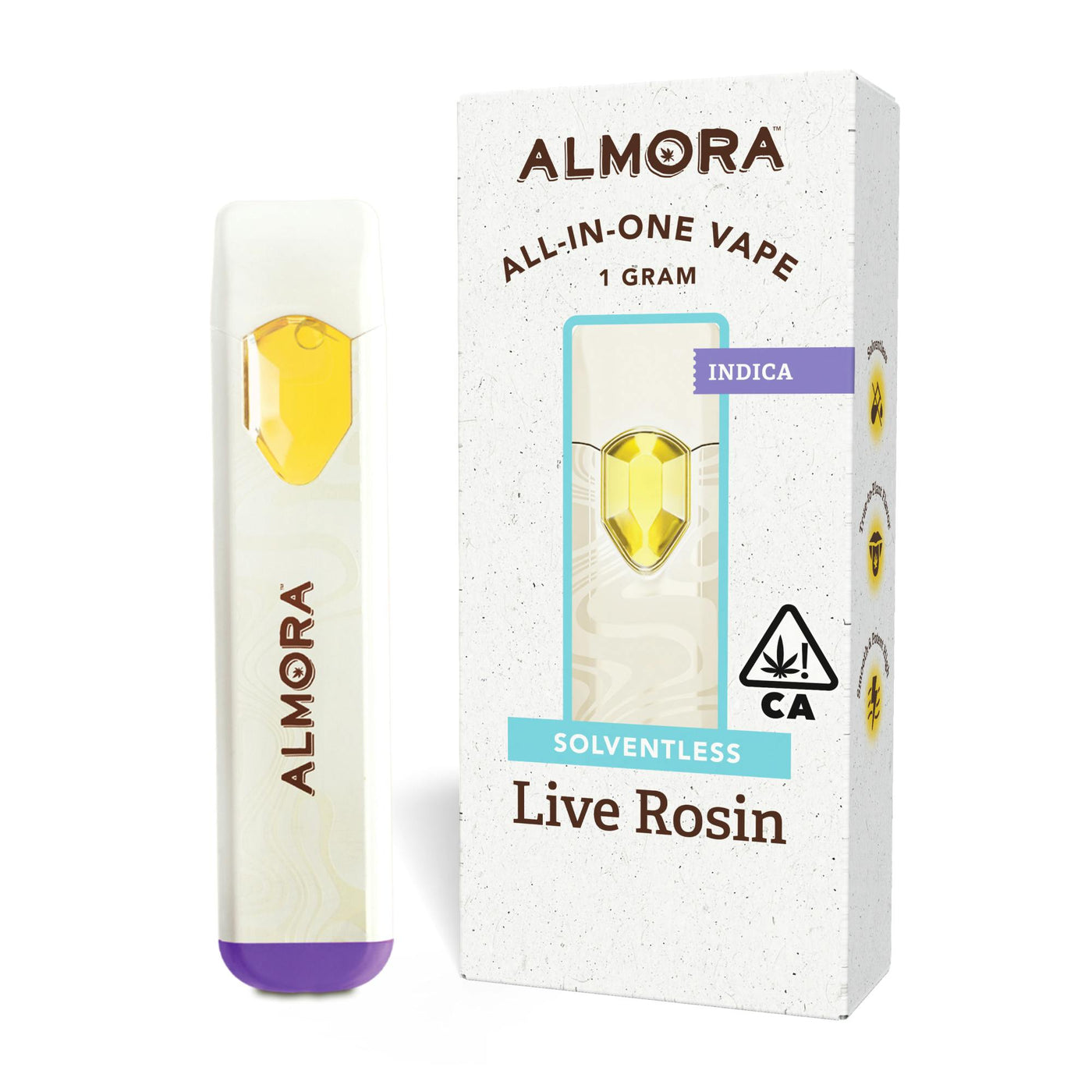 Master Kush Solventless Live Rosin All-In-One Vape 1g (Almora)