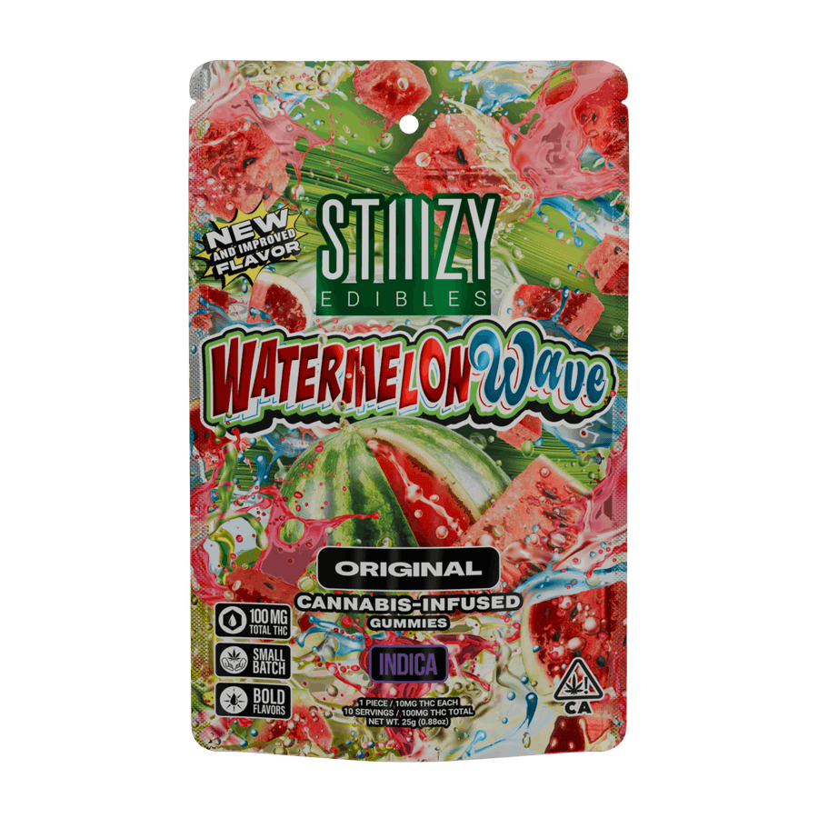 Watermelon Wave Gummies 100mg THC Edibles (STIIIZY)