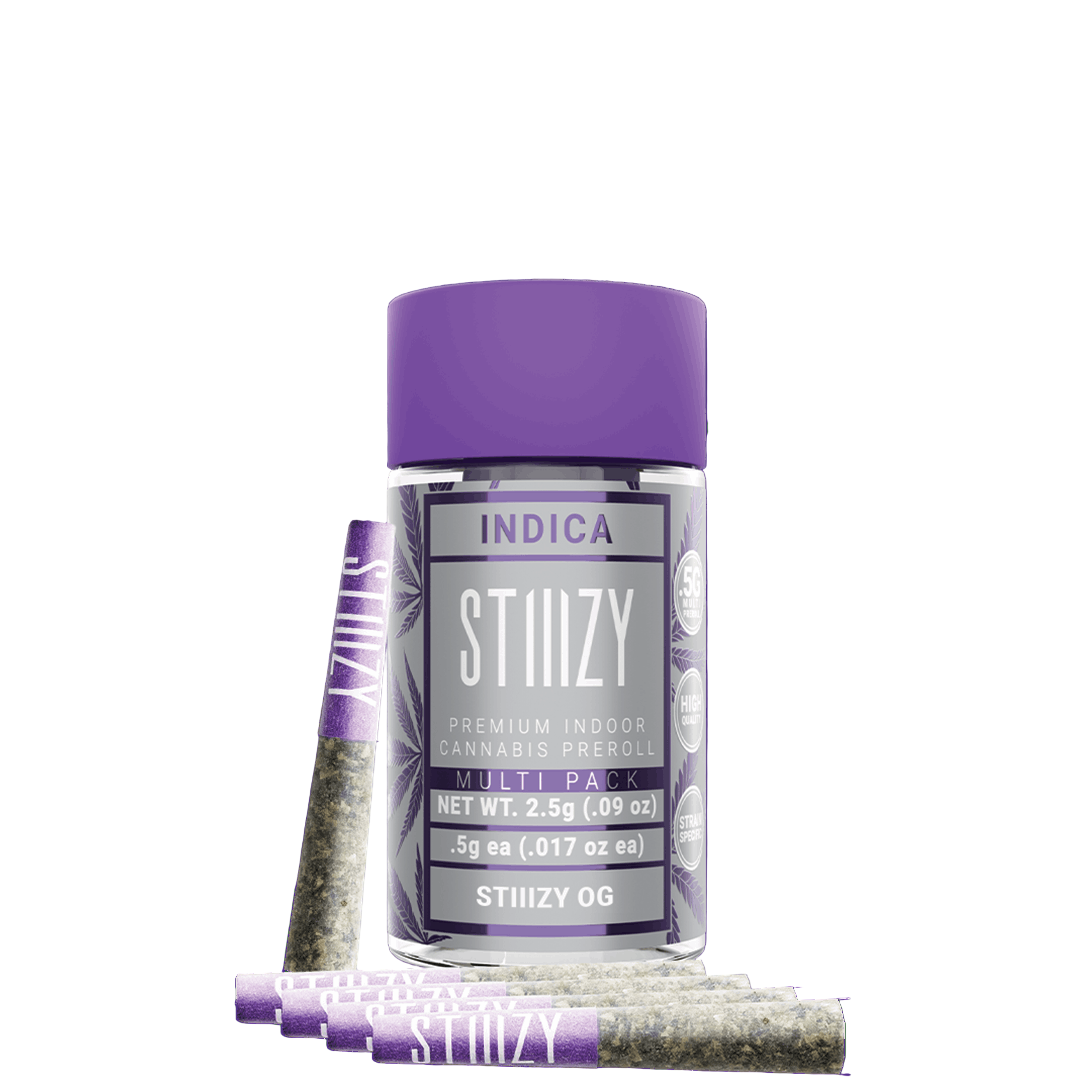 Stiiizy OG Premium Indoor Multi 5PK Preroll 2.5g (STIIIZY)