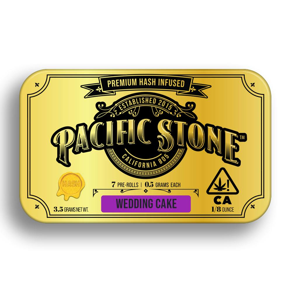 Wedding Cake Indica Hash Infused Pre-Rolls 7pk (3.5g) (Pacific Stone)