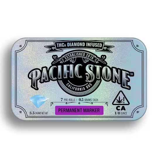 Permanent Marker Indica Infused Pre-Rolls 7pk (3.5g) (Pacific Stone)