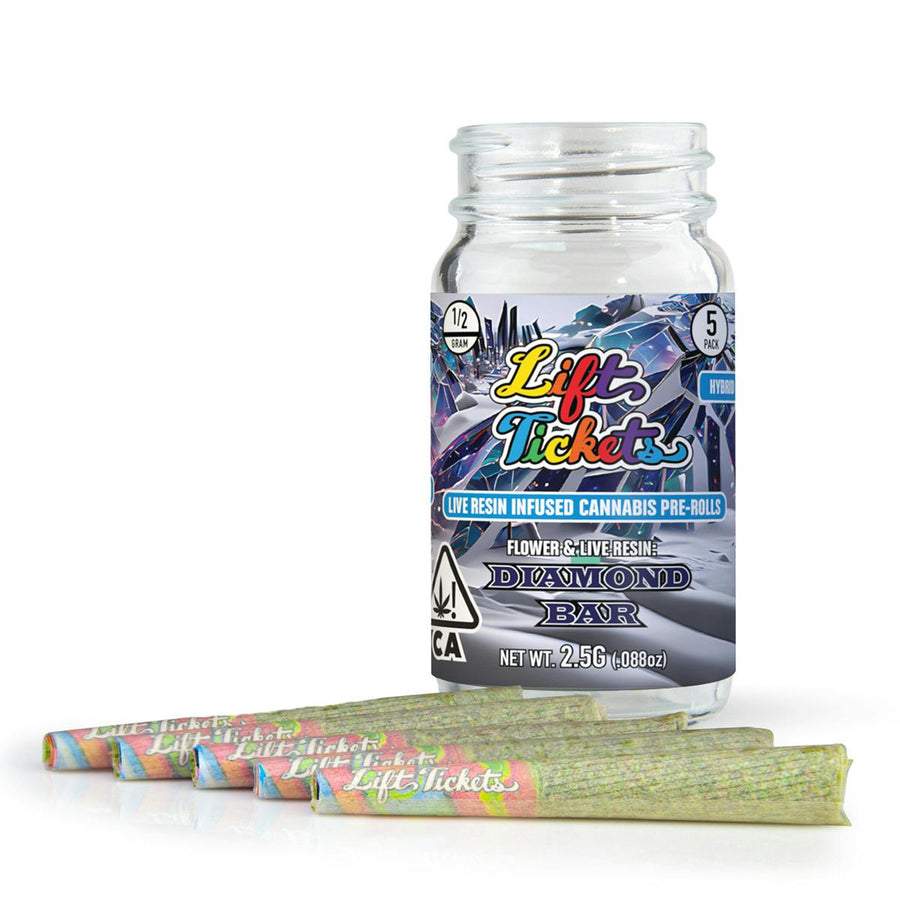 Diamond Bar Infused Pre-Roll 5pk 2.5g (Lift Tickets)