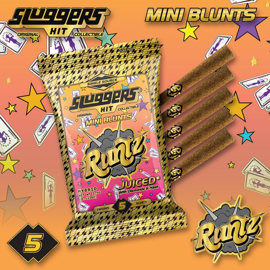 Runtz Hybrid Infused Mini Blunts 3.5g 5pk (Sluggers)