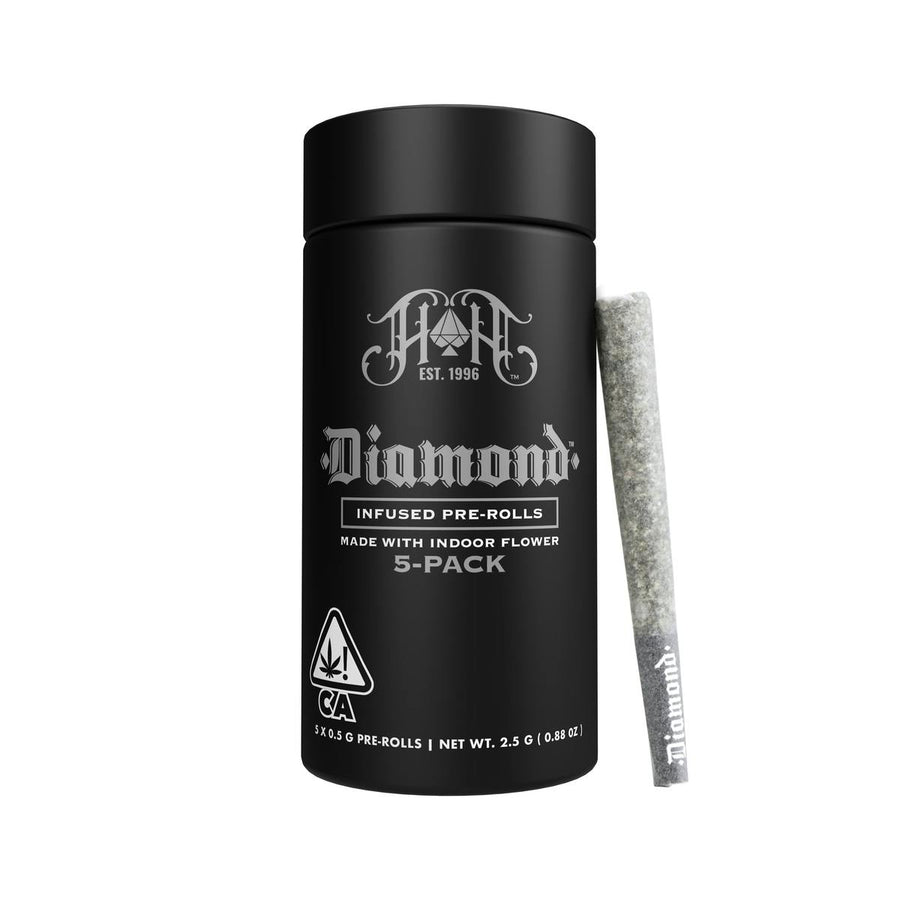 Grapefruit | Sativa - Diamond THCA-Infused Pre-Rolls 5pk 2.5G (Heavy Hitters)