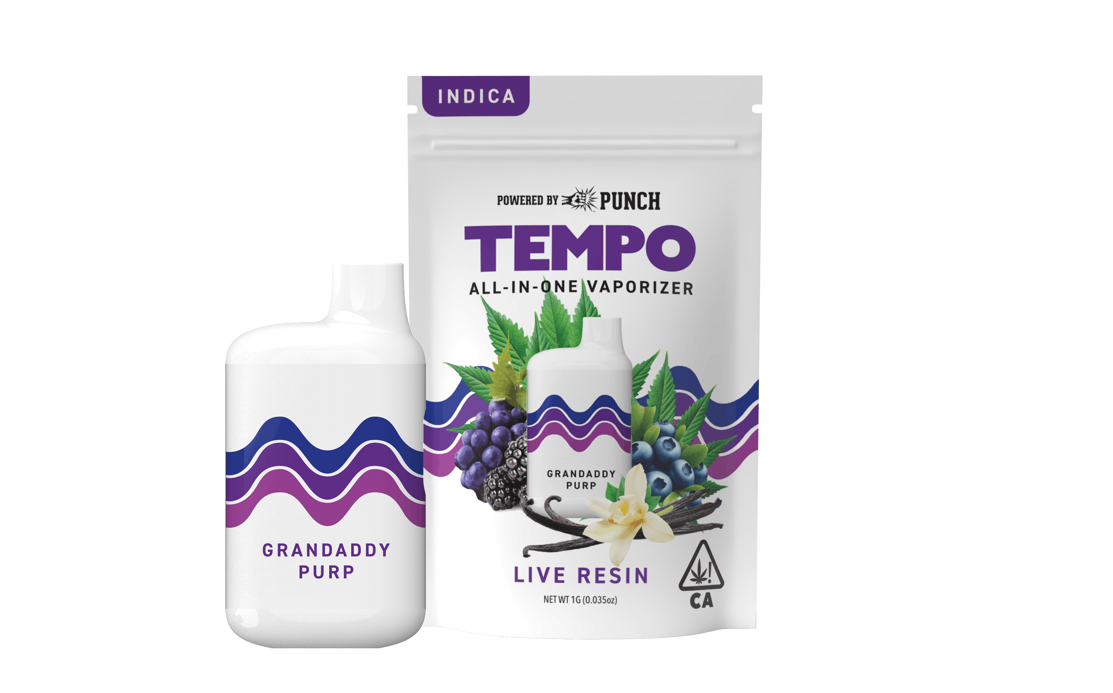 Granddaddy Purple Indica Live Resin Disposable 1g (Tempo)