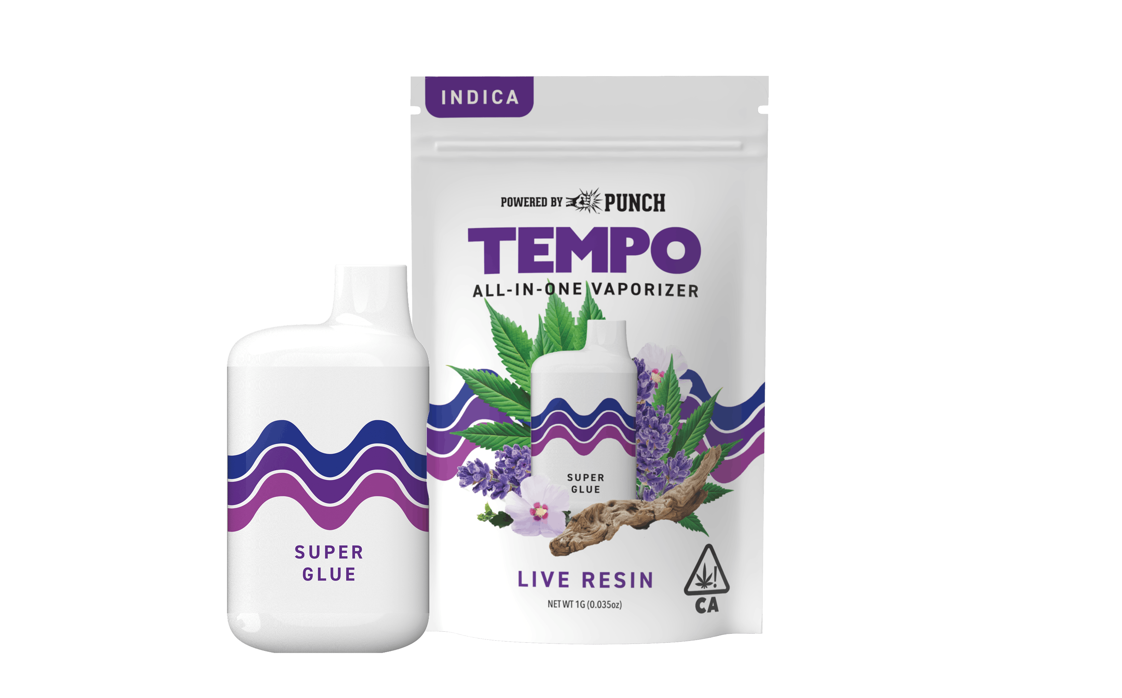 Super Glue All In One Live Resin Disposable 1g (Tempo)