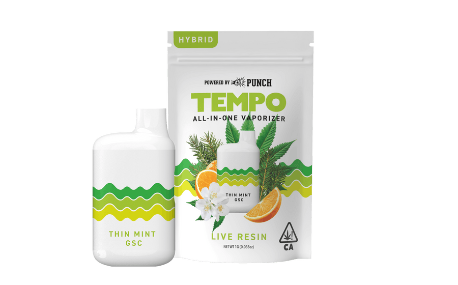 Thin Mint GSC Hybrid Live Resin Disposable 1g (Tempo)