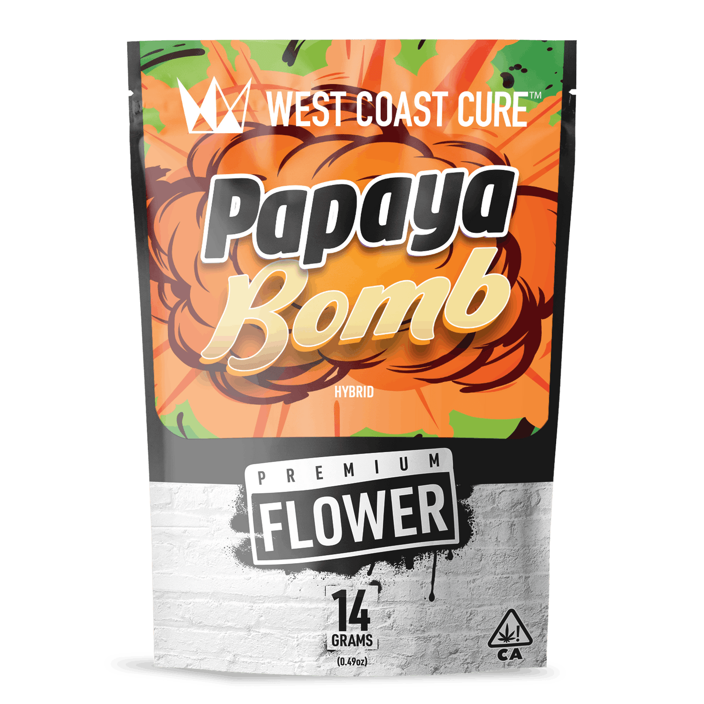 Papaya Bomb Premium Flower 14g (West Coast Cure)