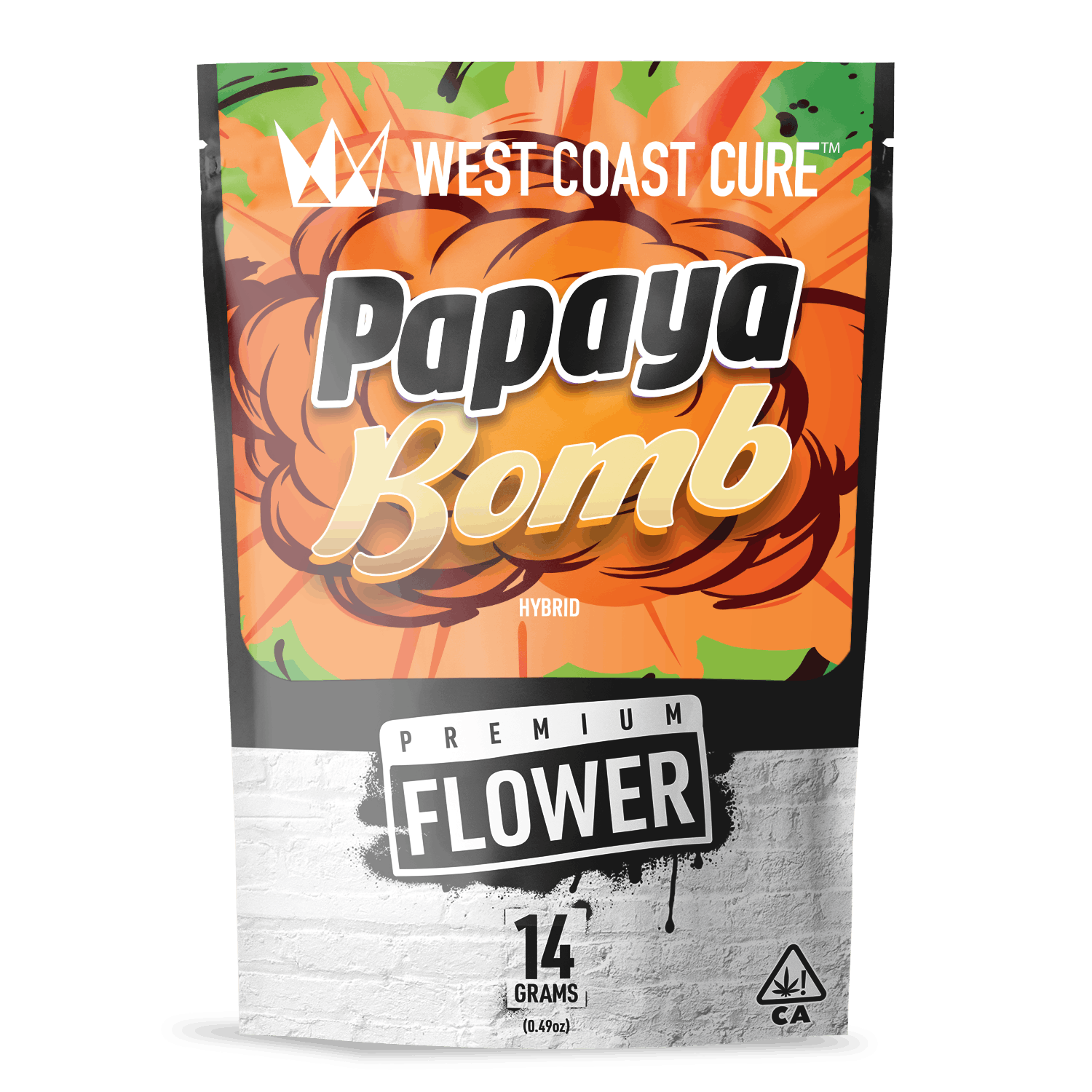 Papaya Bomb Premium Flower 14g (West Coast Cure)
