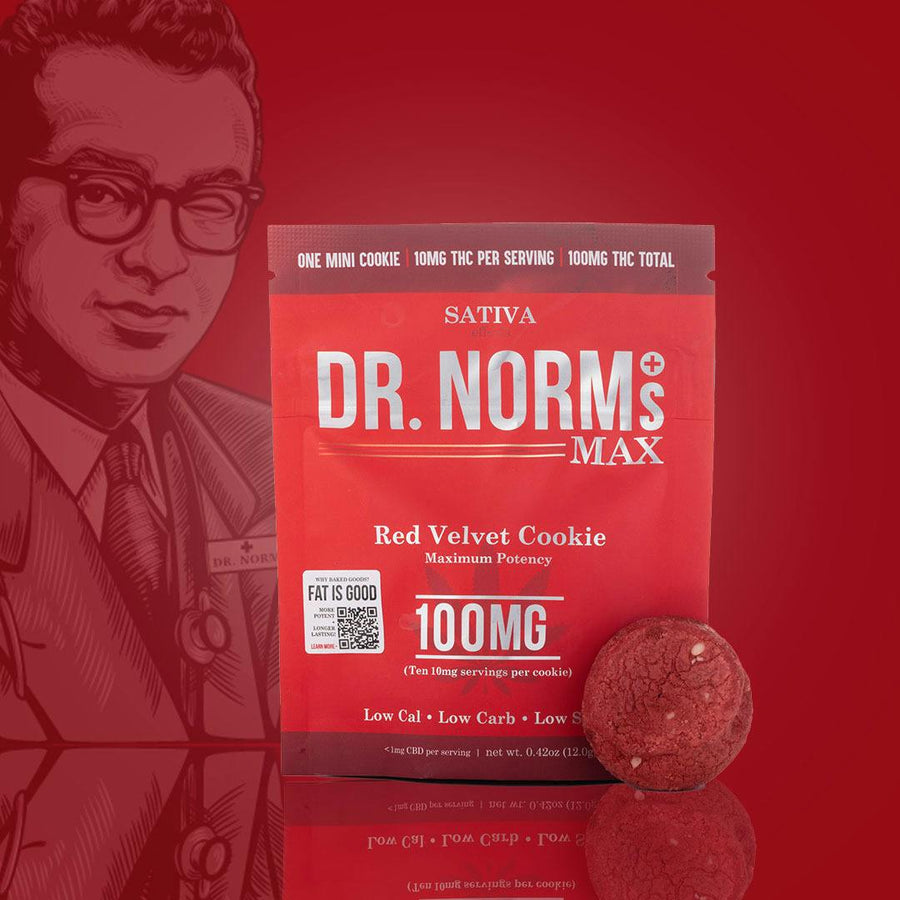 Red Velvet Sativa MAX Cookie 1pc 100mg THC (Dr. Norm's)