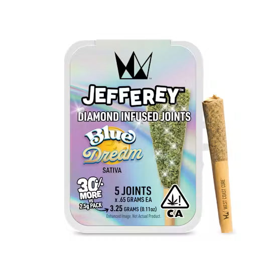 Blue Dream Jefferey Infused Joint .65g 5pk 3.25g (West Coast Cure)