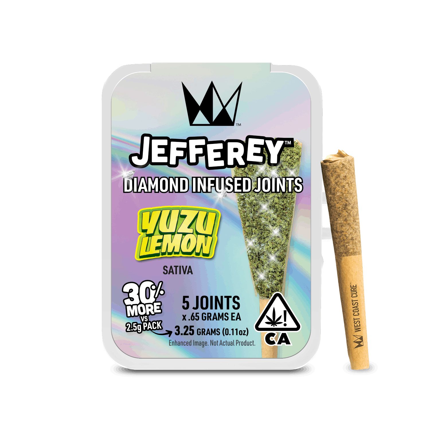 Yuzu Lemon Jefferey Infused Joint .65g 5pk 3.25g (West Coast Cure)