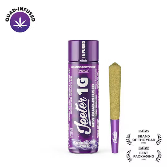 Granddaddy Purp Quad-Infused Jeeter Joint 1g (Jeeter)