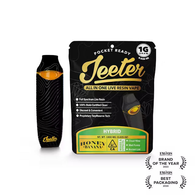 Honey Bananas All In One Live Resin Vape 1g (Jeeter)