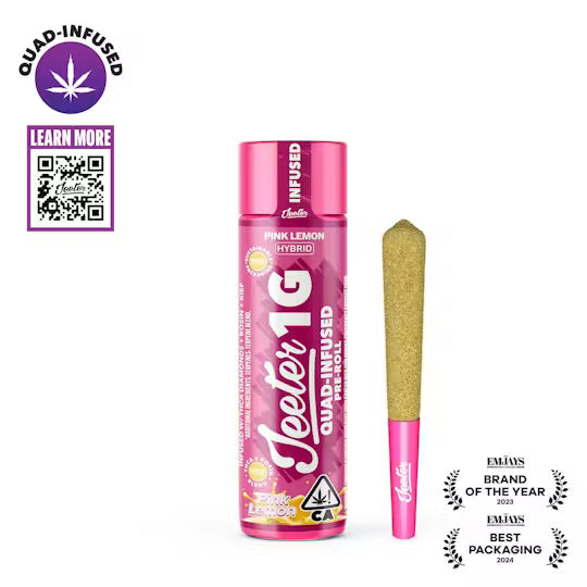 Pink Lemon Quad-Infused Jeeter Joint 1g (Jeeter)