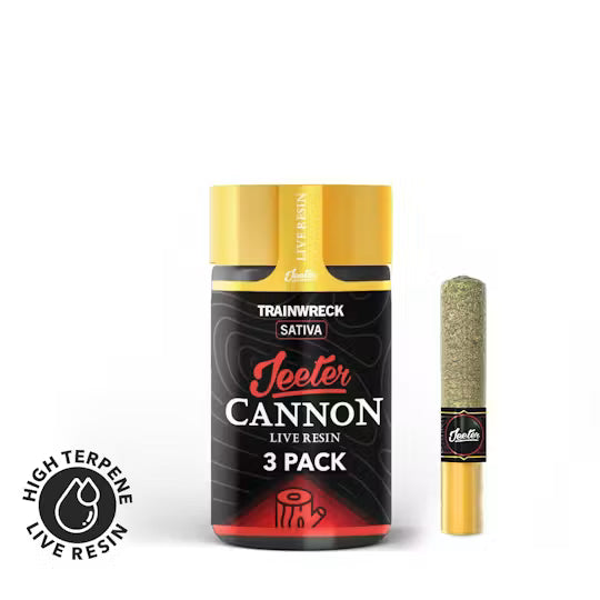 Trainwreck Jeeter Cannon Live Rosin 3pk 1.5g (Jeeter)