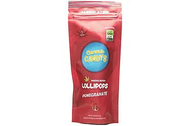 Pomegranate Lollipop 300mg THC (Canna Candys)