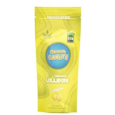 Lemon Lollipop 300mg THC (Canna Candys)