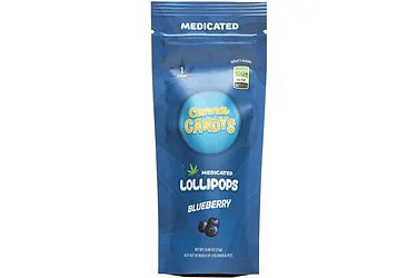 Blueberry Lollipop 300mg THC (Canna Candys)