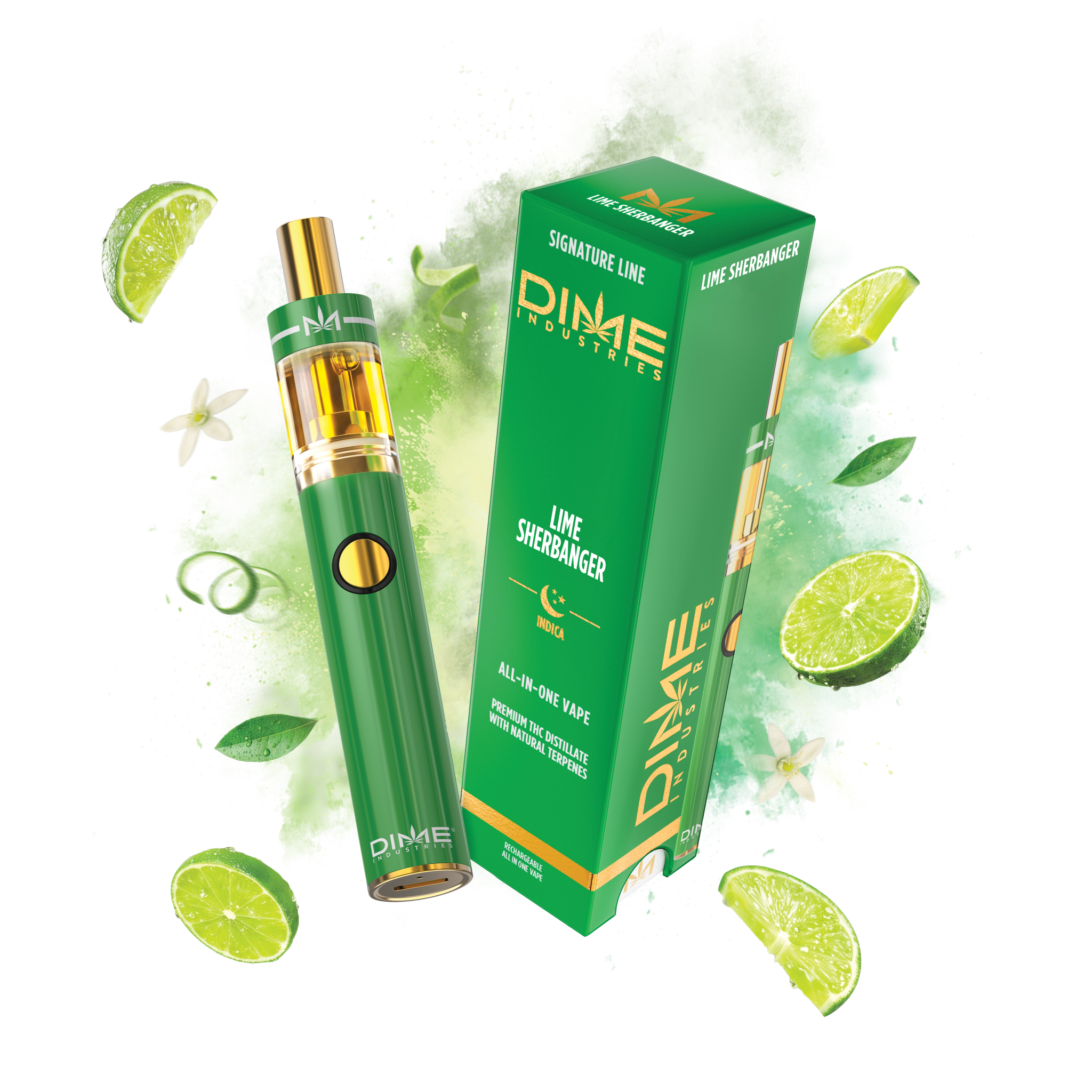 Lime Sherbanger Signature Line Disposable 2G (Dime Industries)