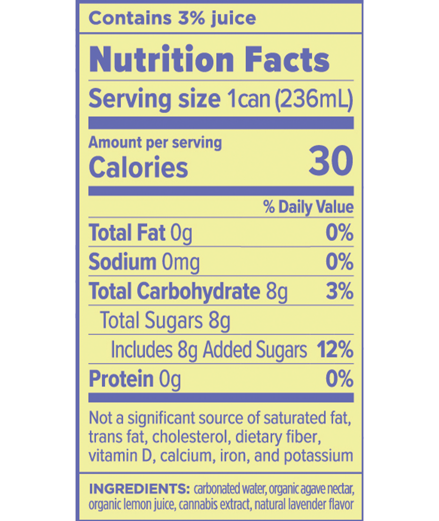 Lemon Lavender Social Tonic 6pk (Cann)