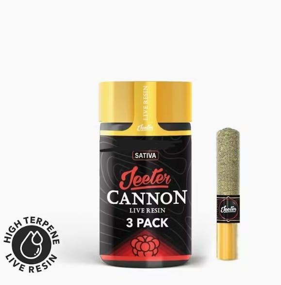 Shining Silver Haze Cannon Live Resin - 3 Pack (Jeeter)