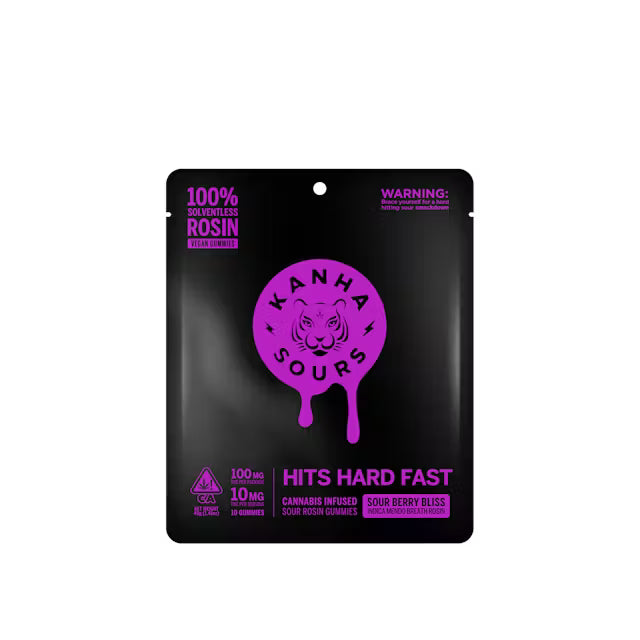 KANHA | Sour Berry Bliss | Rosin Sours | Indica | 100mg THC | 10-pack