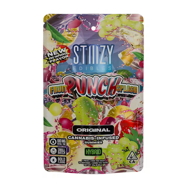 Fruit Punch Splash - Gummies 100mg THC Edibles (STIIIZY)