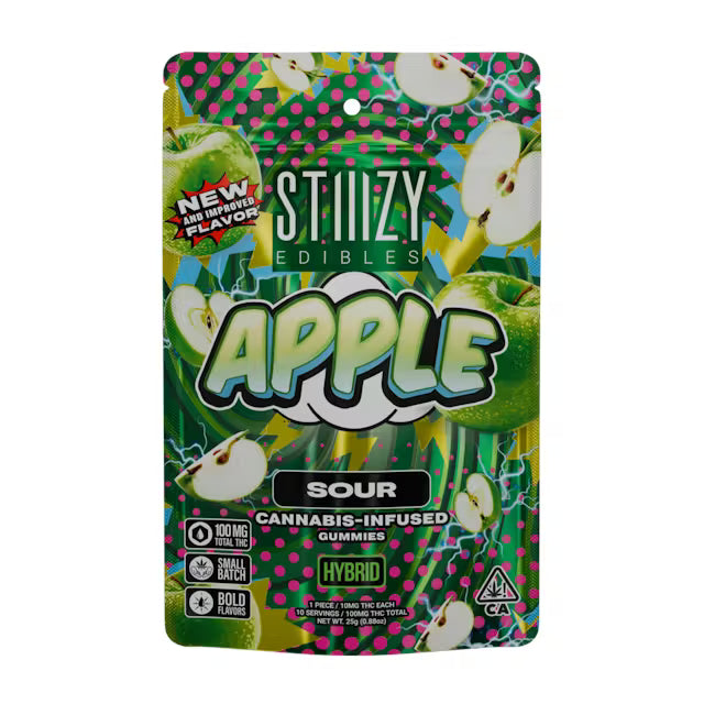 Sour Apple Gummies 100mg THC Edibles (STIIIZY)