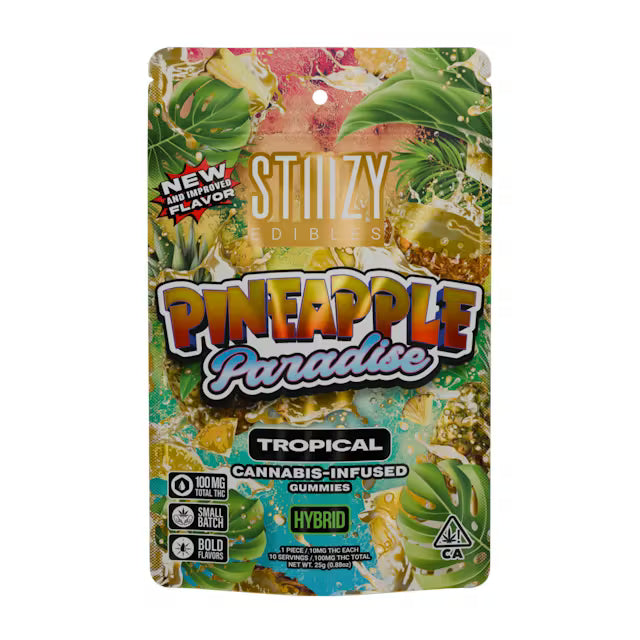 Pineapple Paradise Gummies 100mg THC Edibles (STIIIZY)