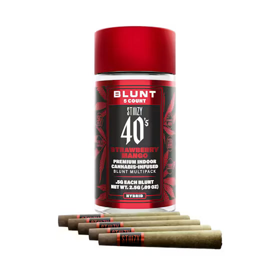 STRAWBERRY MANGO 40's Infused Mini Blunt 5 Pack 2.5g (STIIIZY)