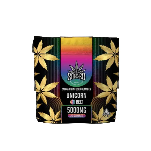 Unicorn Belts Cannabis Infused Gummies 20pk 5000mg THC (Smashed)