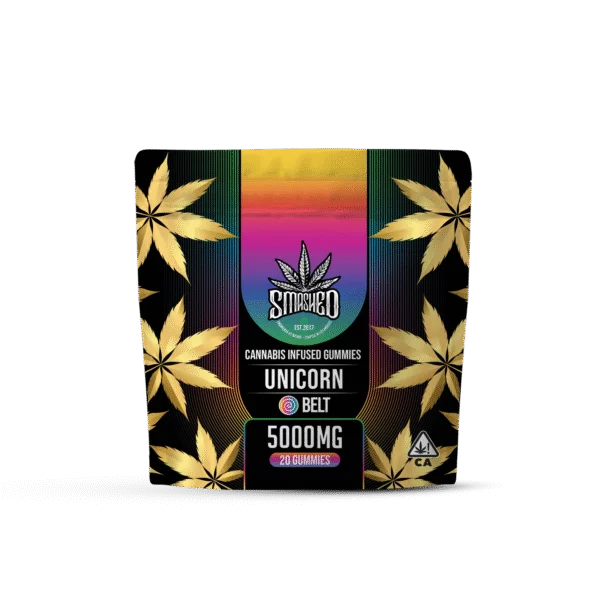 Unicorn Belts Cannabis Infused Gummies 20pk 5000mg THC (Smashed)