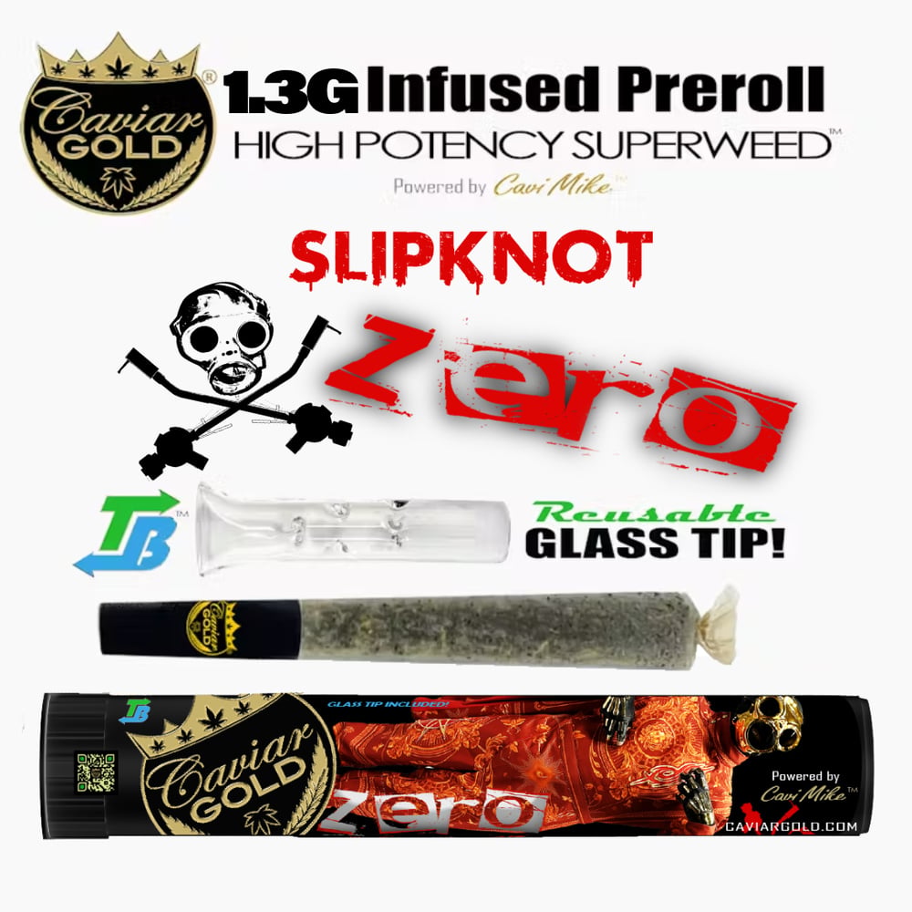 SlipKnot Zero Cavi Cone Infused Pre-Roll 1.5g (Caviar Gold)
