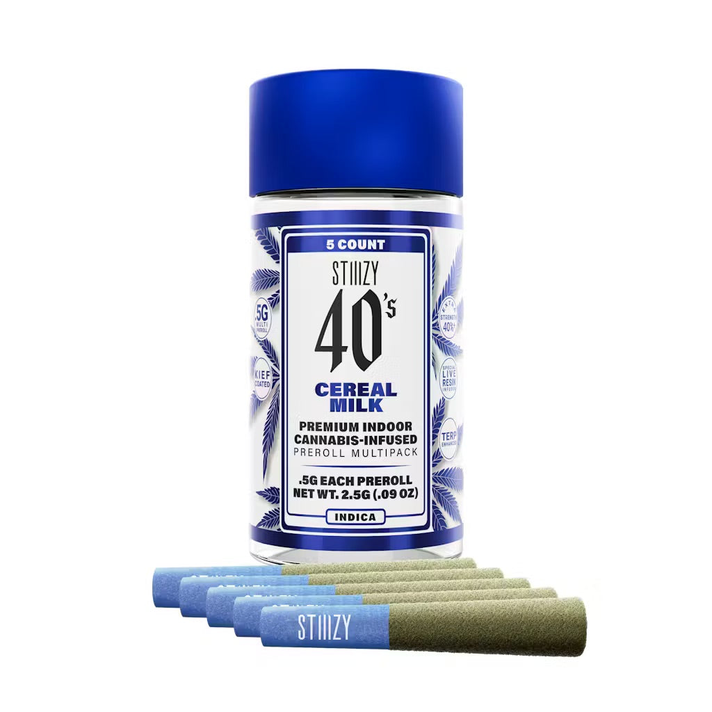 CEREAL MILK 40's Infused Preroll 5 Pack 2.5g (STIIIZY)