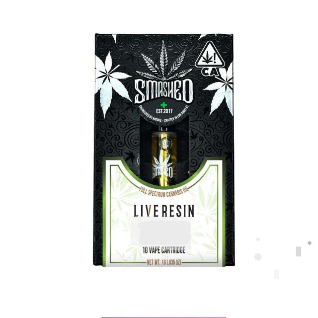 OG Kush Breath Live Resin Vape Cartridge 1g (SMASHED)