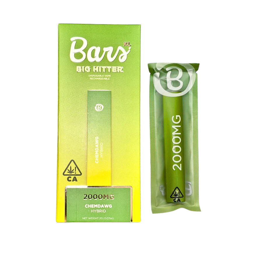 BARS XL DISPOSABLE- CHEMDAWG- 2G (HYBRID)