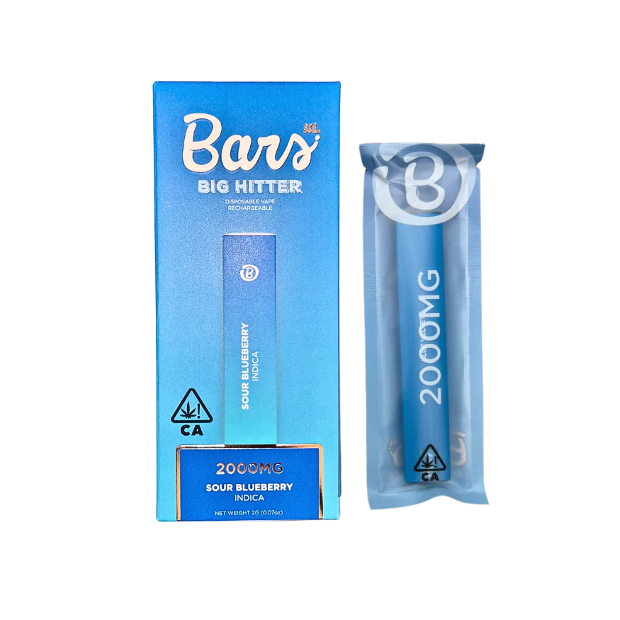 BARS XL DISPOSABLE- SOUR BLUEBERRY- 2G (INCIDCA)