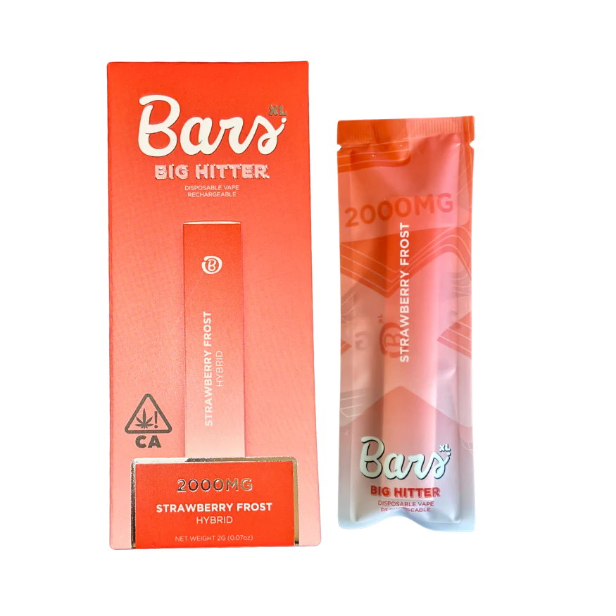 BARS XL DISPOSABLE- STRAWBERRY FROST- 2G (HYBRID)