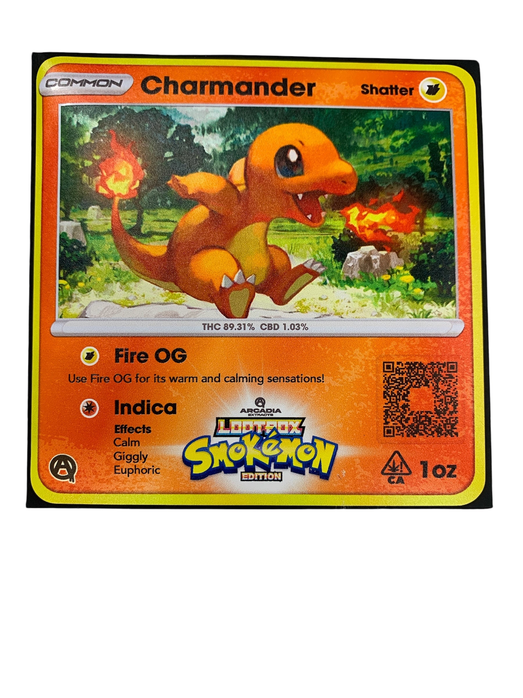 Fire OG Shatter Indica 1oz (Arcadia Extracts)