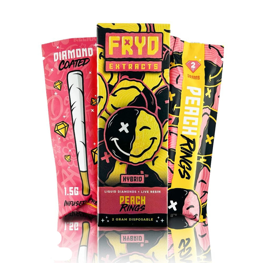 Peach Rings Liquid Diamonds Live Resin Disposable 2g (Fryd Extracts)