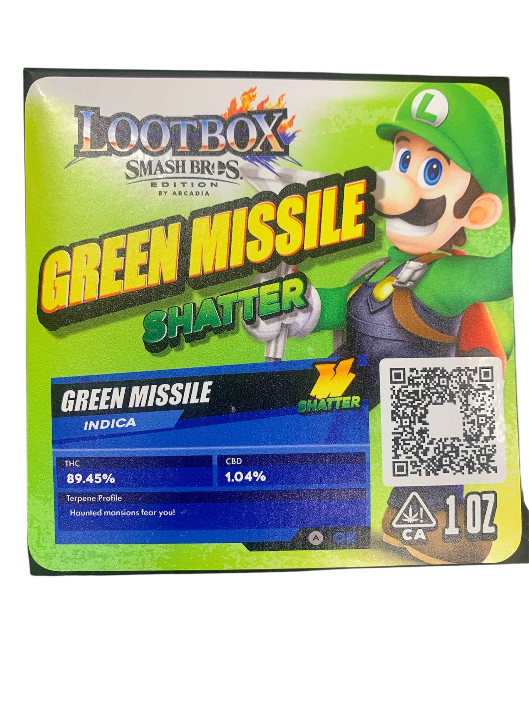 Green Missle Shatter 1oz (Arcadia Extracts)