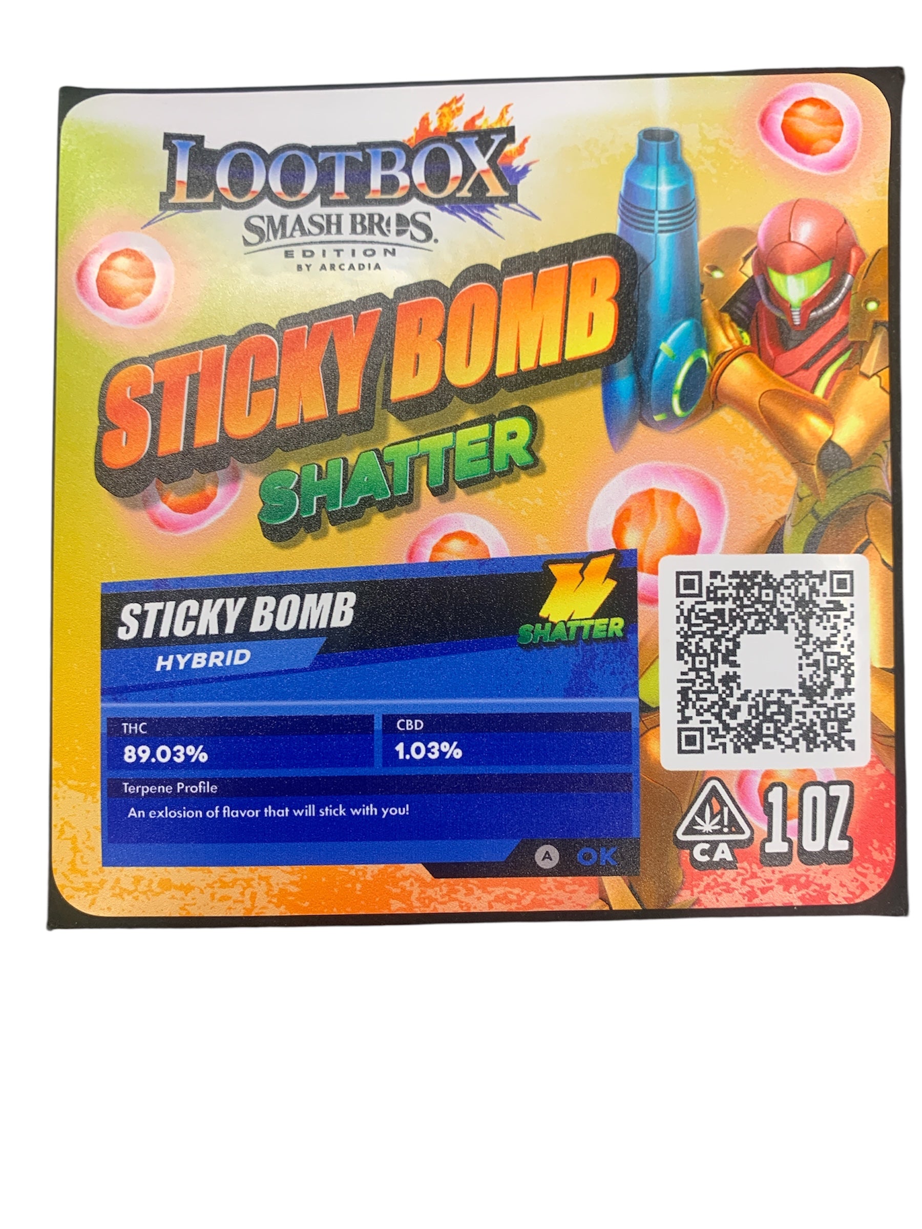 Sticky Bomb Shatter 1oz (Arcadia Extracts)