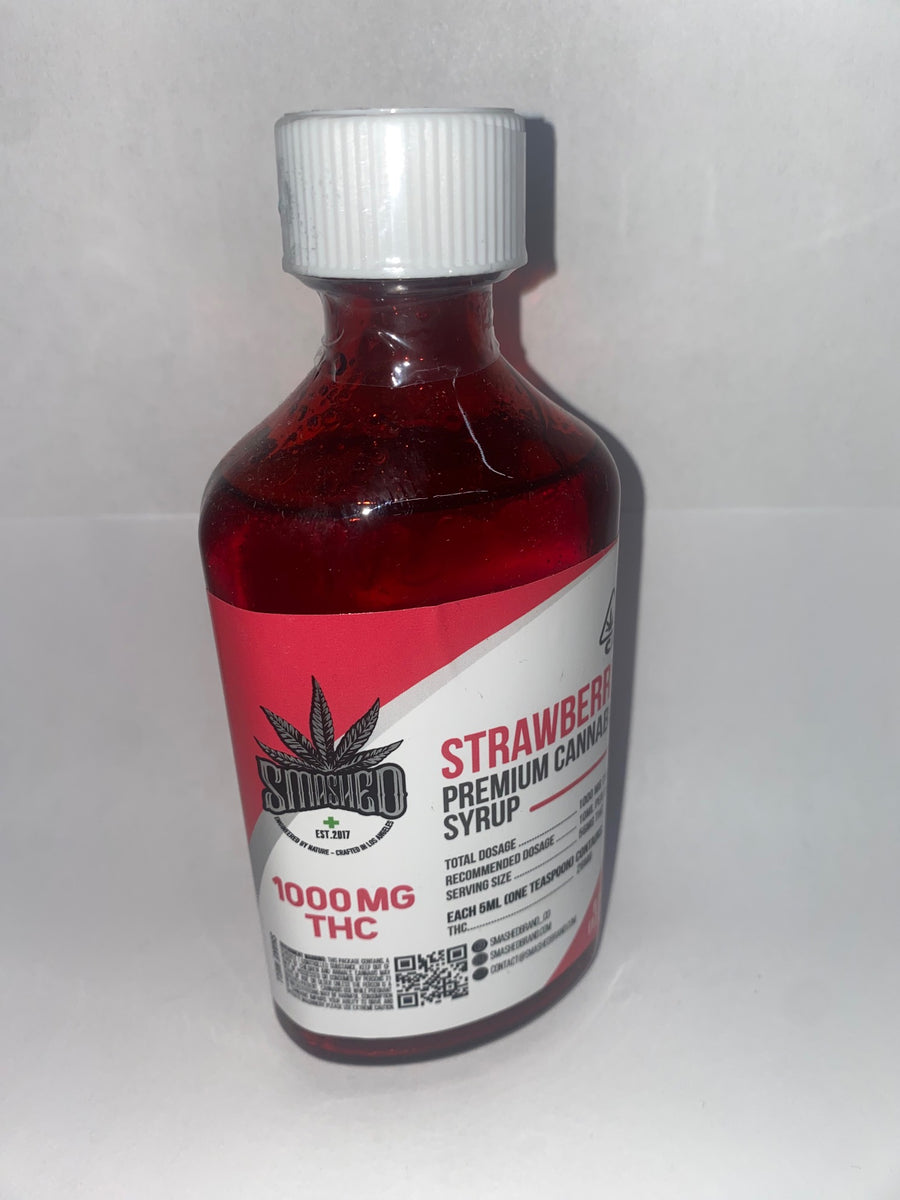 Strawberry Premium Cannabis Syrup (Smashed)