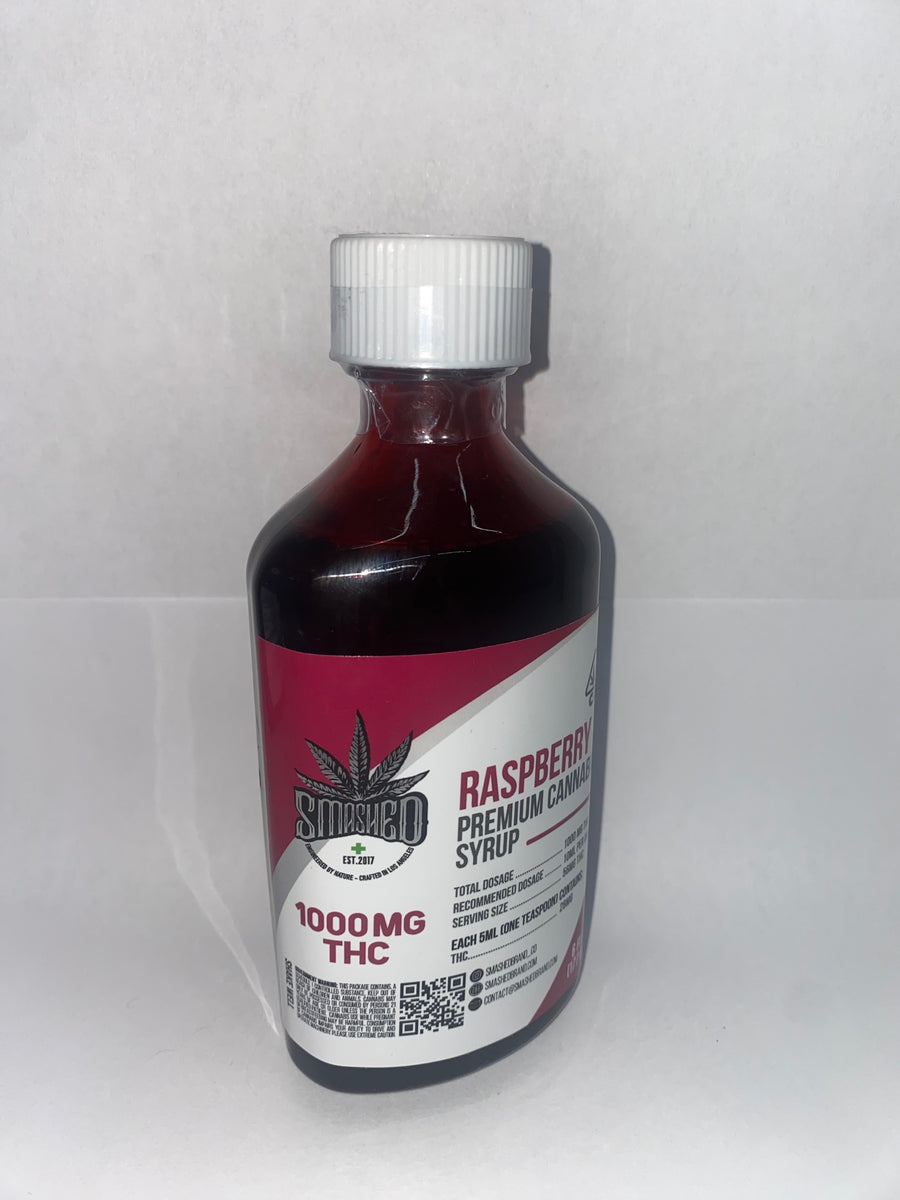 Raspberry Premium Cannabis Syrup (Smashed)